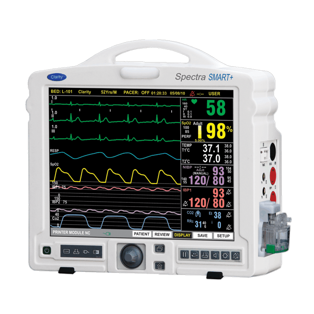 Clarity Spectra Smart +  12 TFT Screen Patient Monitor – Clarity